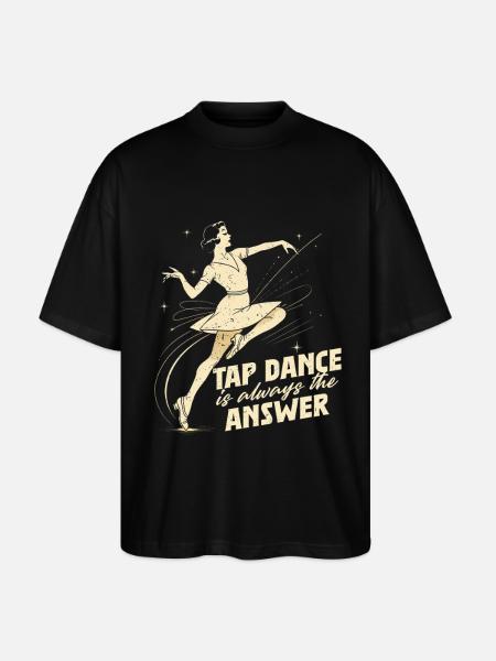 Stepptanz Stepptänzer Stepptänzerin Stepper - Stanley/Stella Oversized Unisex Bio T-Shirt Blaster 2.0 - Schwarz