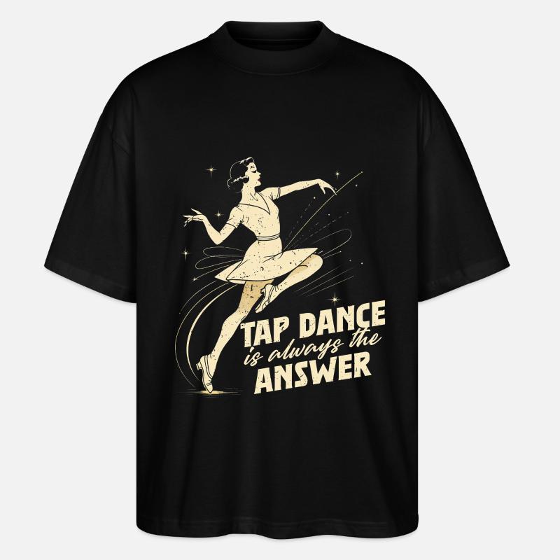 Stepptanz Stepptänzer Stepptänzerin Stepper - Stanley/Stella Oversized Unisex Bio T-Shirt Blaster 2.0 - Schwarz