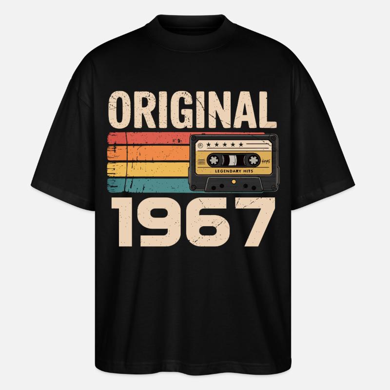 Originales 1967er Retro-Jubiläum 1967 - Stanley/Stella Oversized Unisex Bio T-Shirt Blaster 2.0 - Schwarz