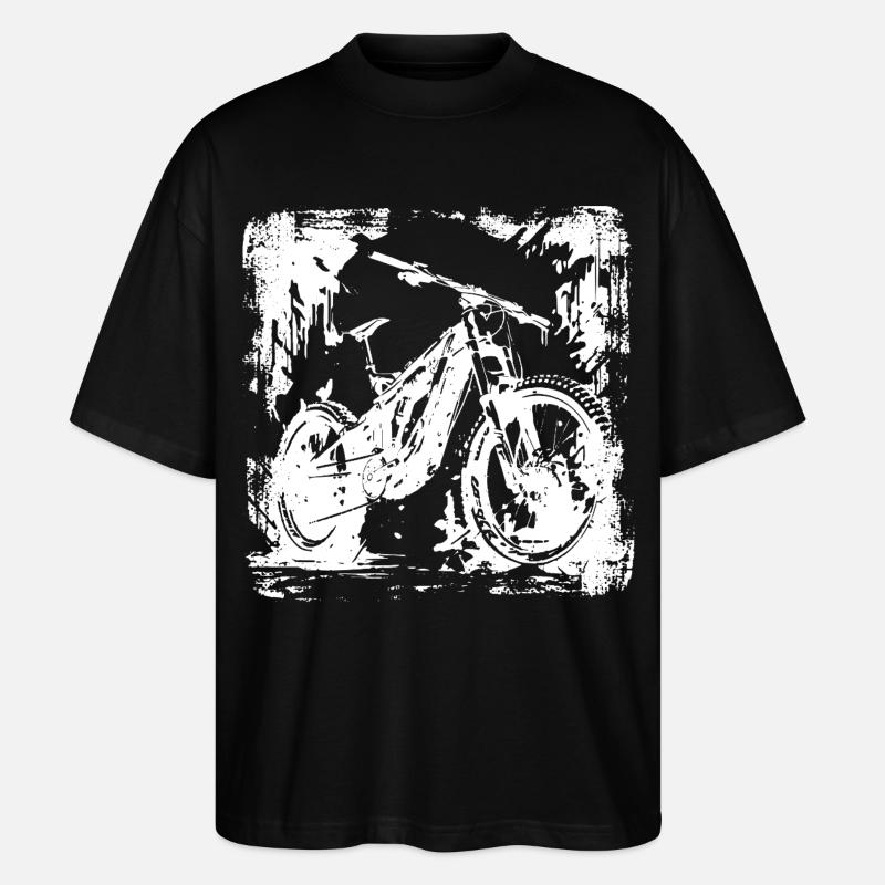 Graphique pour amateurs de VTT - T-shirt bio Blaster 2.0 coupe oversize Stanley/Stella Unisexe - noir