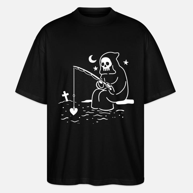 Herzfang des Sensenmanns - Stanley/Stella Oversized Unisex Bio T-Shirt Blaster 2.0 - Schwarz