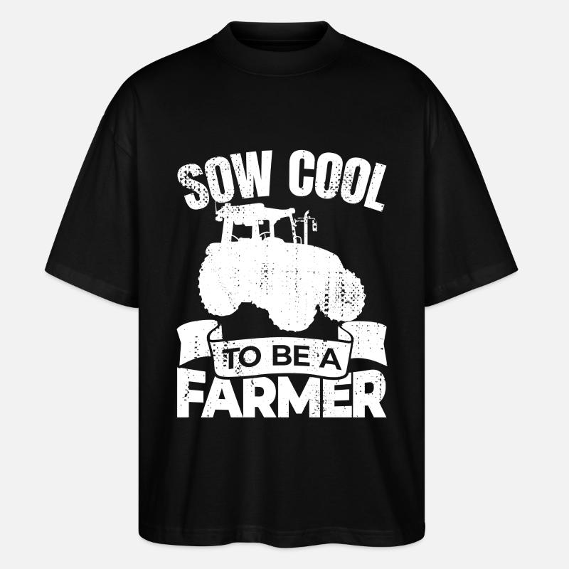 So Cool ein Bauer zu sein - Stanley/Stella Oversized Unisex Bio T-Shirt Blaster 2.0 - Schwarz