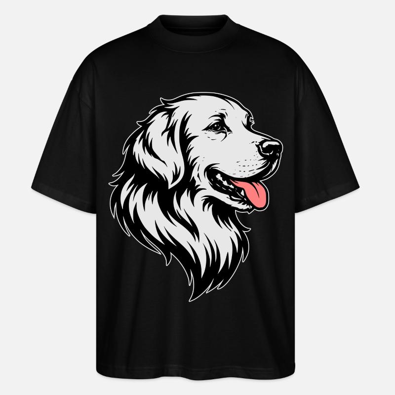 Golden Retriever  - Stanley/Stella Oversized Unisex Bio T-Shirt Blaster 2.0 - Schwarz