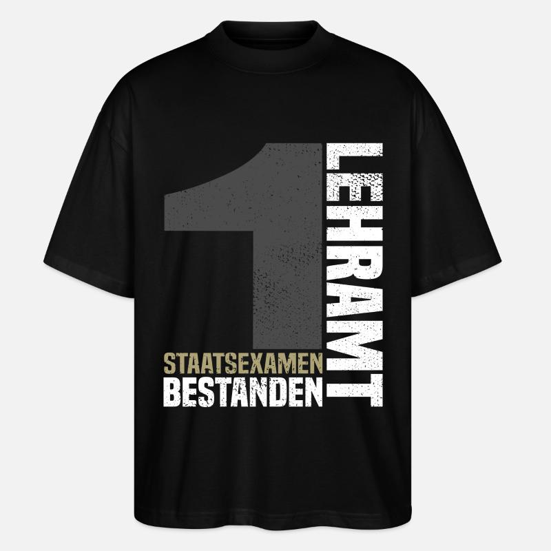 1st State Examination in Teaching - Stanley/Stella Oversized Unisex Organic T-shirt Blaster 2.0 - black