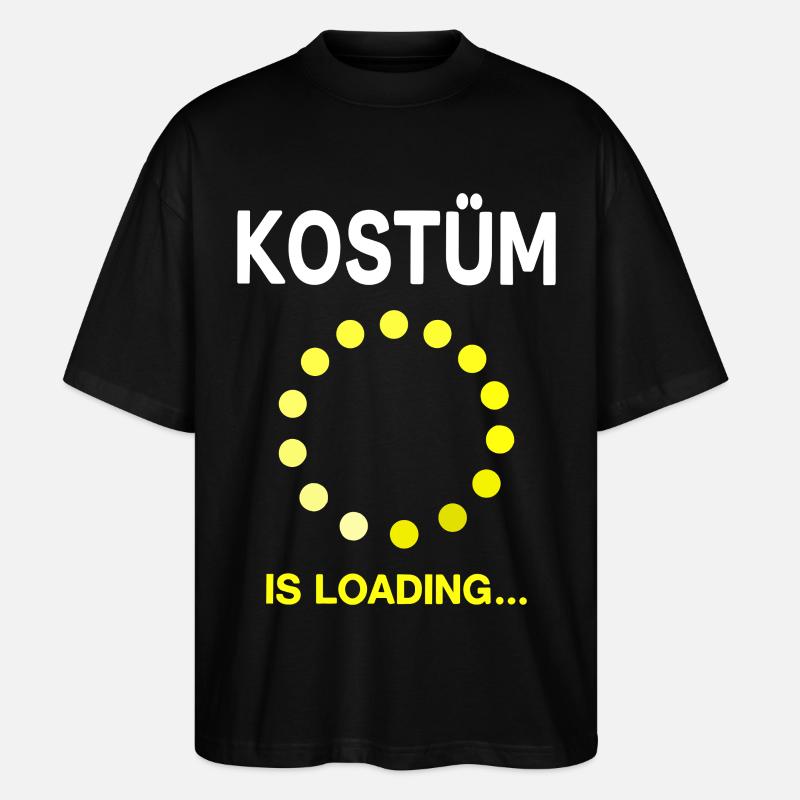 Fasnet Fasching Karneval Kostüm is Loading - Stanley/Stella Oversized Unisex Bio T-Shirt Blaster 2.0 - Schwarz