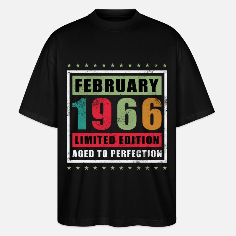 Février 1966 - Février 1966 Don - T-shirt bio Blaster 2.0 coupe oversize Stanley/Stella Unisexe - noir