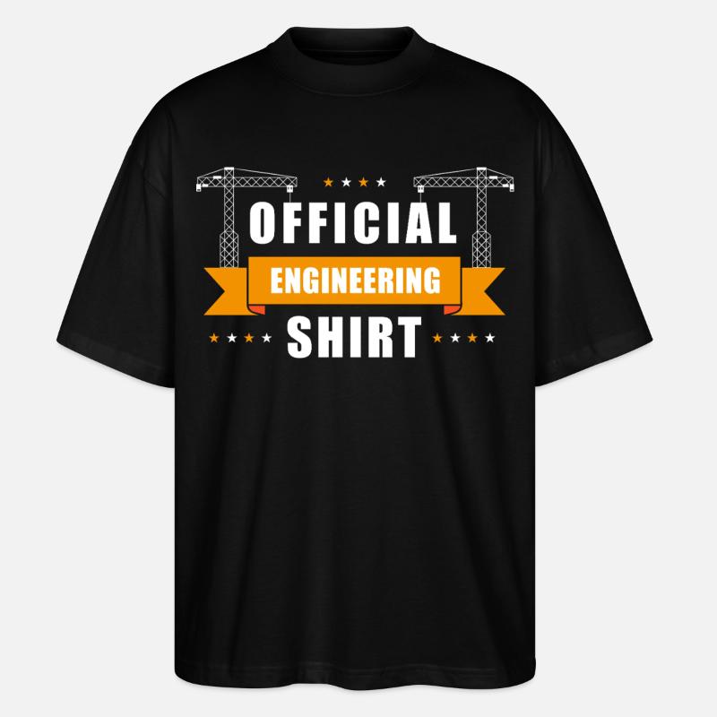 Offizielles Ingenieursshirt - Stanley/Stella Oversized Unisex Bio T-Shirt Blaster 2.0 - Schwarz