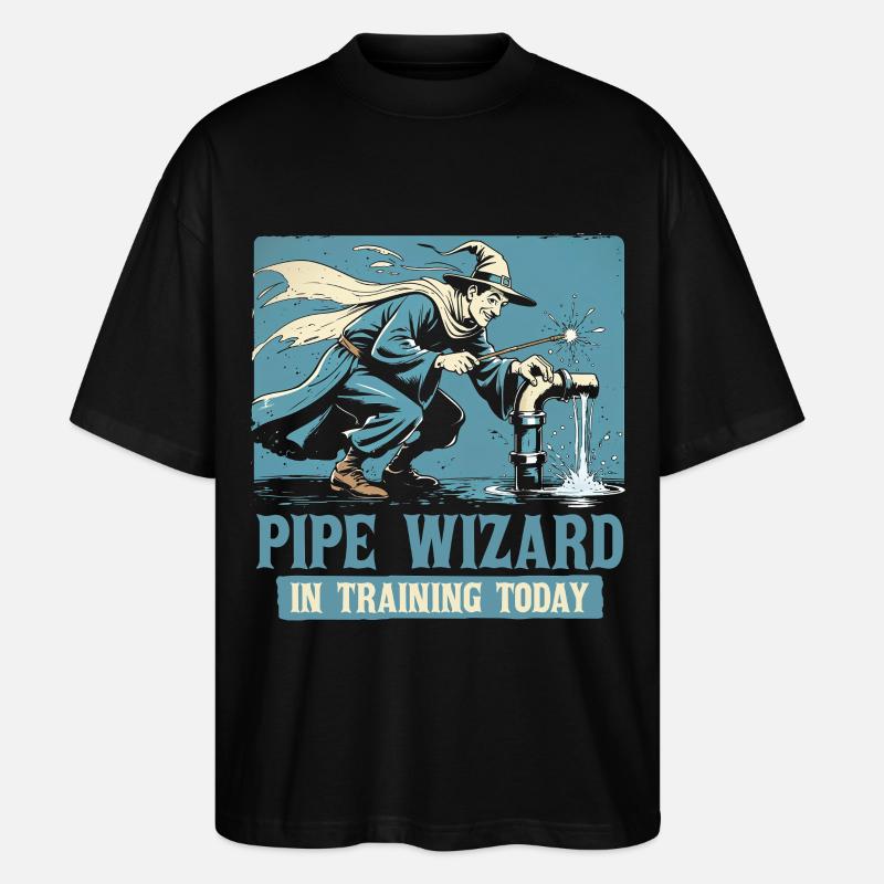 Pipe Layer Pipeline Builder - Stanley/Stella Oversized Unisex Organic T-shirt Blaster 2.0 - black