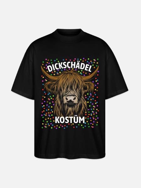 Stubborn Highland Cattle Costume Disguise - Stanley/Stella Oversized Unisex Organic T-shirt Blaster 2.0 - black
