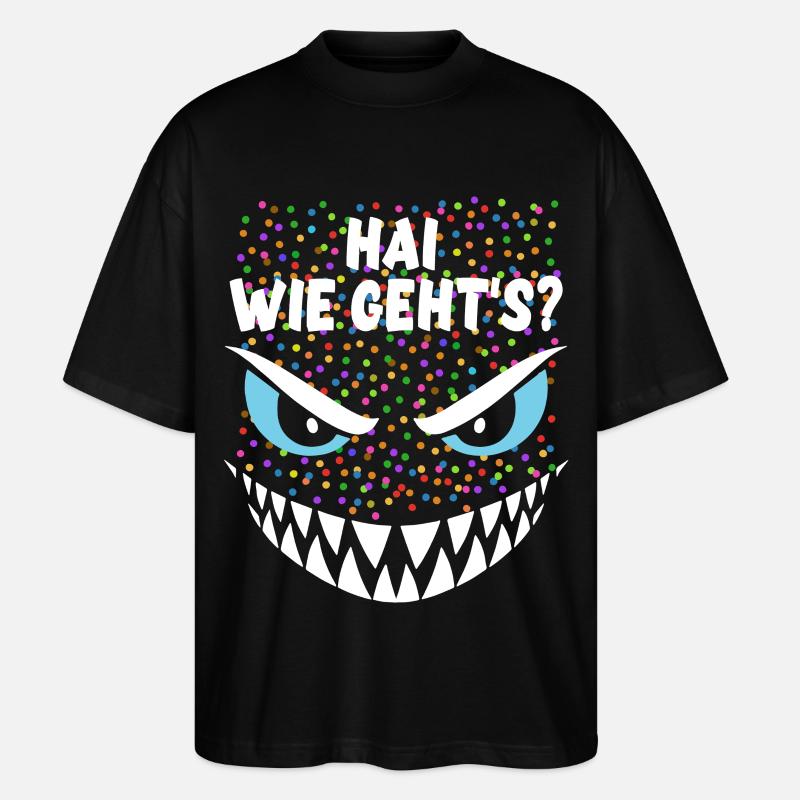 Requin, comment vas-tu ? | Costume, Carnaval, Déguisement - T-shirt bio Blaster 2.0 coupe oversize Stanley/Stella Unisexe - noir