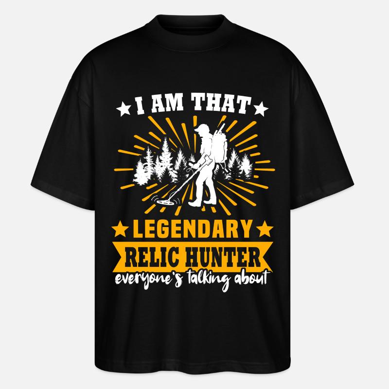 Reliktesucher Sondelgänger - Stanley/Stella Oversized Unisex Bio T-Shirt Blaster 2.0 - Schwarz