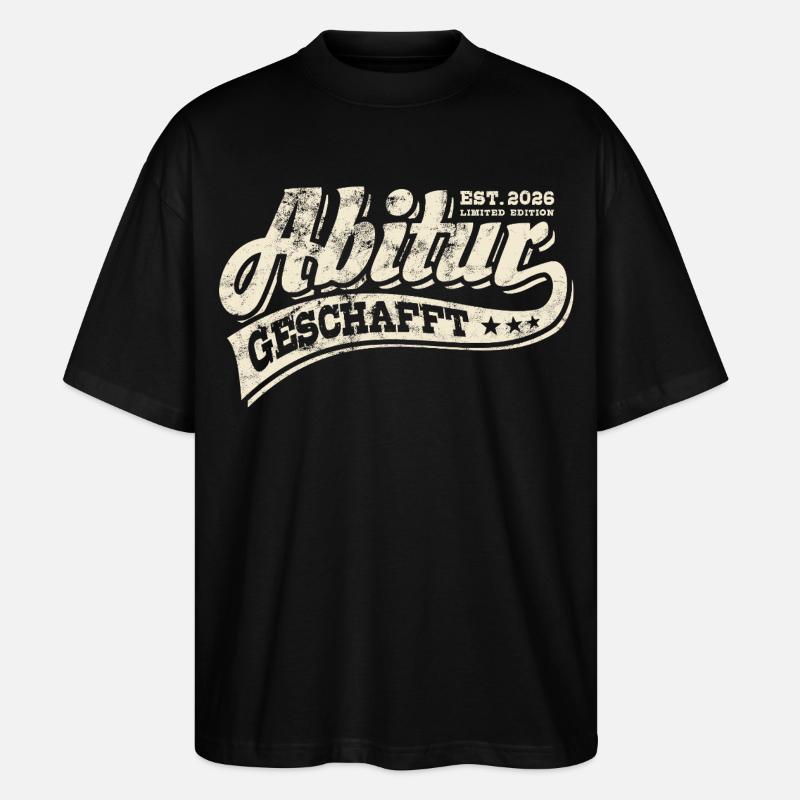 Abi Est 2026 - Abitur - Don - T-shirt bio Blaster 2.0 coupe oversize Stanley/Stella Unisexe - noir