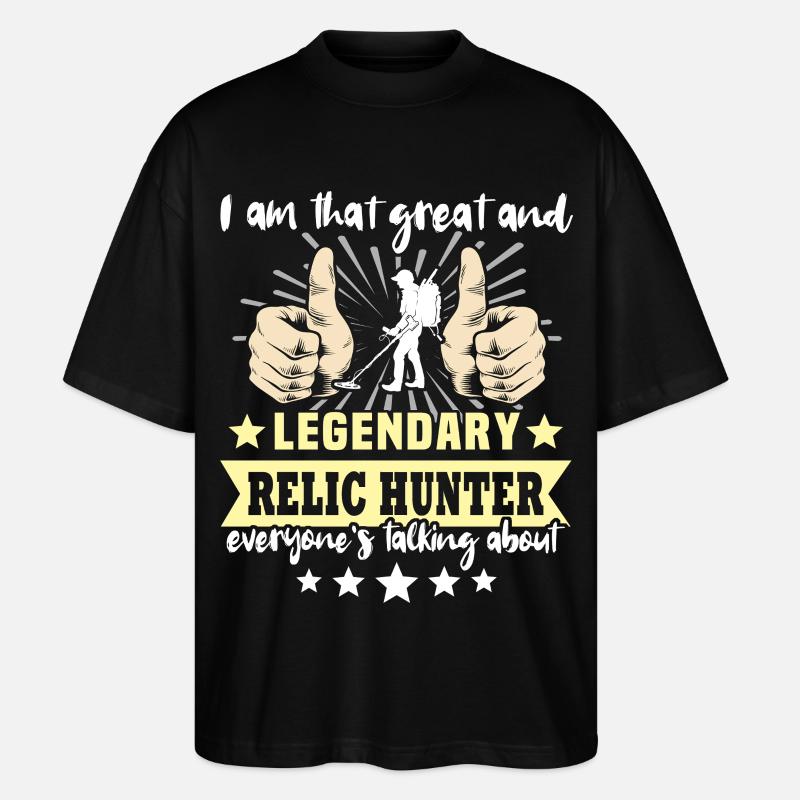 Détecteur de métaux Relic Seeker - T-shirt bio Blaster 2.0 coupe oversize Stanley/Stella Unisexe - noir