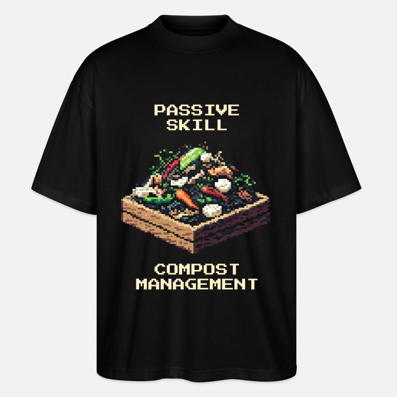 Compost Management | Composting & Garden - Stanley/Stella Oversized Unisex Organic T-shirt Blaster 2.0 - black