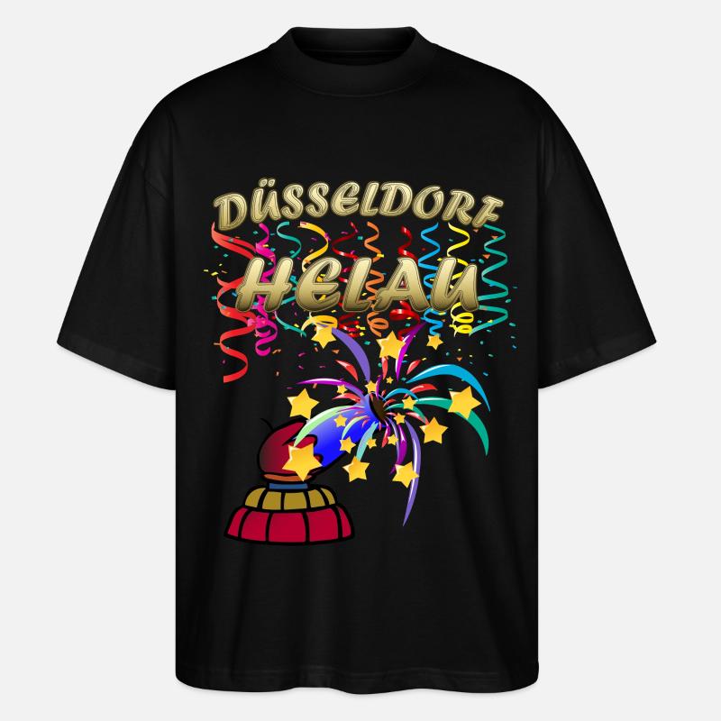 Carnaval Helau de Düsseldorf - T-shirt bio Blaster 2.0 coupe oversize Stanley/Stella Unisexe - noir