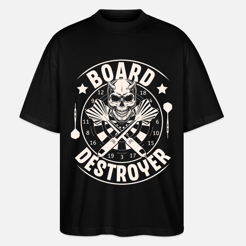 Darts - Stanley/Stella Oversized Unisex Bio T-Shirt Blaster 2.0 - Schwarz