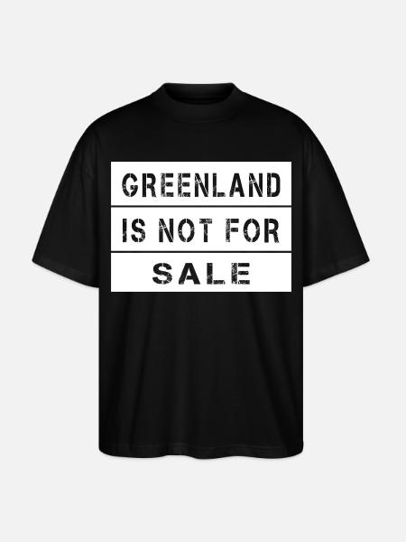 Le Groenland n’est pas à vendre - T-shirt bio Blaster 2.0 coupe oversize Stanley/Stella Unisexe - noir