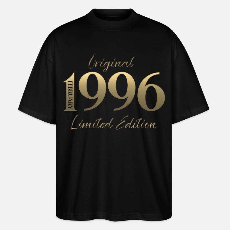 30e anniversaire février 1996 Millésime - T-shirt bio Blaster 2.0 coupe oversize Stanley/Stella Unisexe - noir