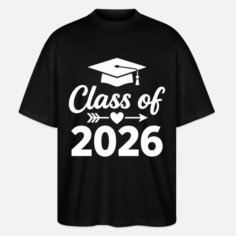 CLASS OF 2026 Absolventen Abschluss Studium - Stanley/Stella Oversized Unisex Bio T-Shirt Blaster 2.0 - Schwarz