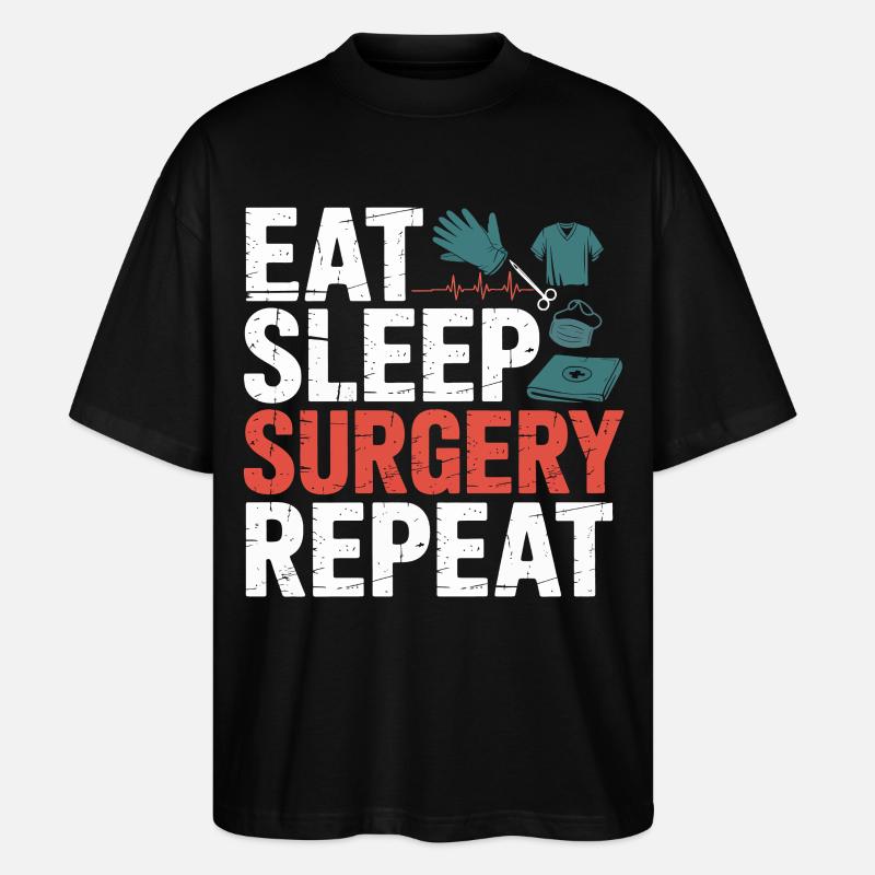 Manger Chirurgie du sommeil Répéter - T-shirt bio Blaster 2.0 coupe oversize Stanley/Stella Unisexe - noir