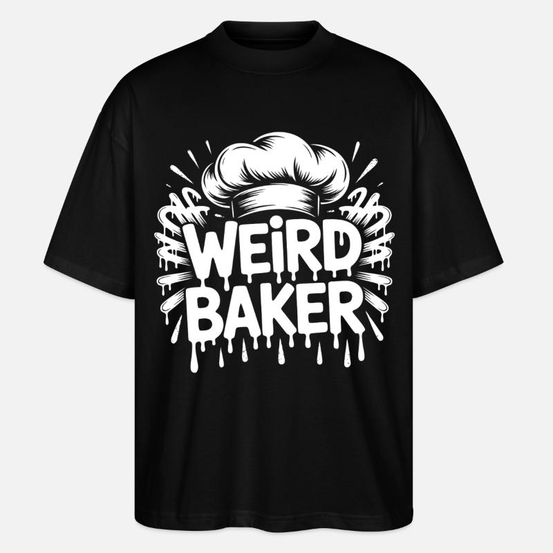Weird Baker - Stanley/Stella Oversized Unisex Bio T-Shirt Blaster 2.0 - Schwarz
