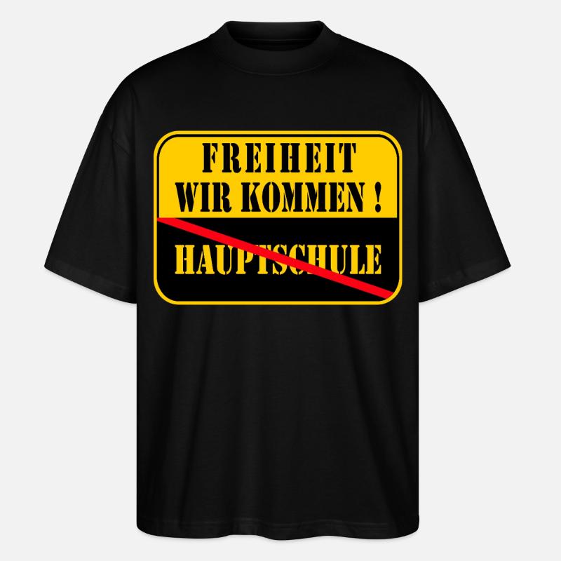 Abschluss Hauptschule 2026 - Stanley/Stella Oversized Unisex Bio T-Shirt Blaster 2.0 - Schwarz