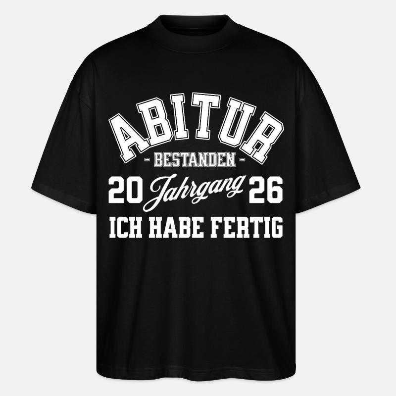 ABI 2026 Abitur - T-shirt bio Blaster 2.0 coupe oversize Stanley/Stella Unisexe - noir