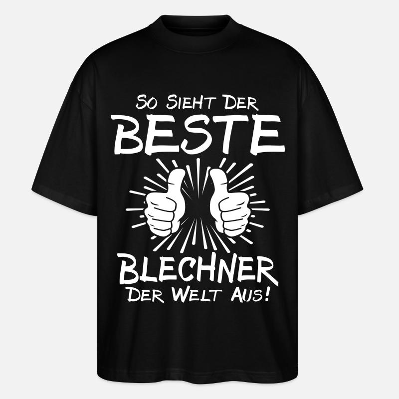 Bester Blechner - Stanley/Stella Oversized Unisex Bio T-Shirt Blaster 2.0 - Schwarz
