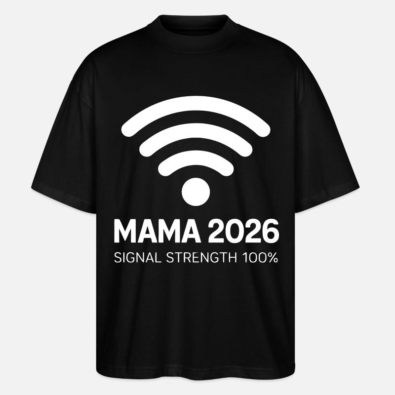 Maman 2026 à 100 % - T-shirt bio Blaster 2.0 coupe oversize Stanley/Stella Unisexe - noir