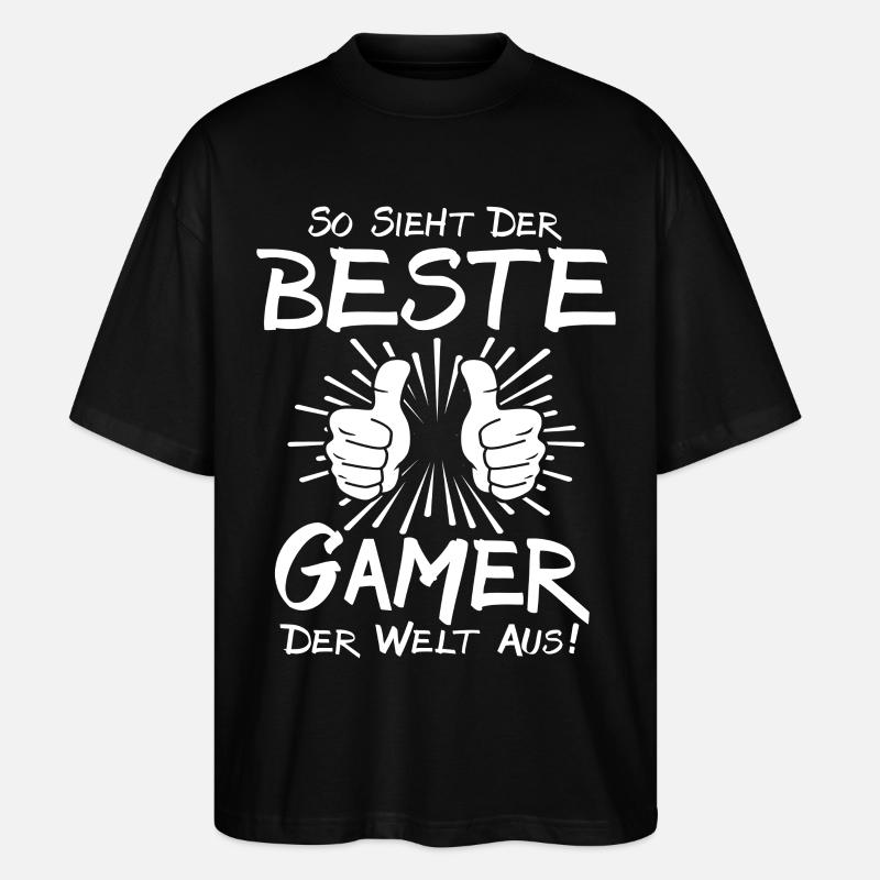 Bester Gamer - Stanley/Stella Oversized Unisex Bio T-Shirt Blaster 2.0 - Schwarz
