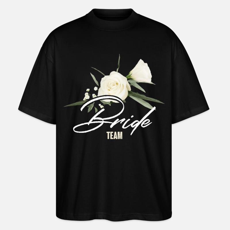 Team bride - Stanley/Stella Oversized Unisex Bio T-Shirt Blaster 2.0 - Schwarz