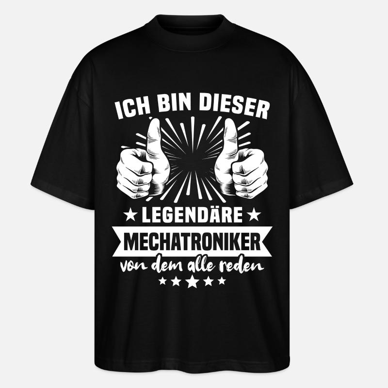 Mechatronics Technician Legend - Stanley/Stella Oversized Unisex Organic T-shirt Blaster 2.0 - black