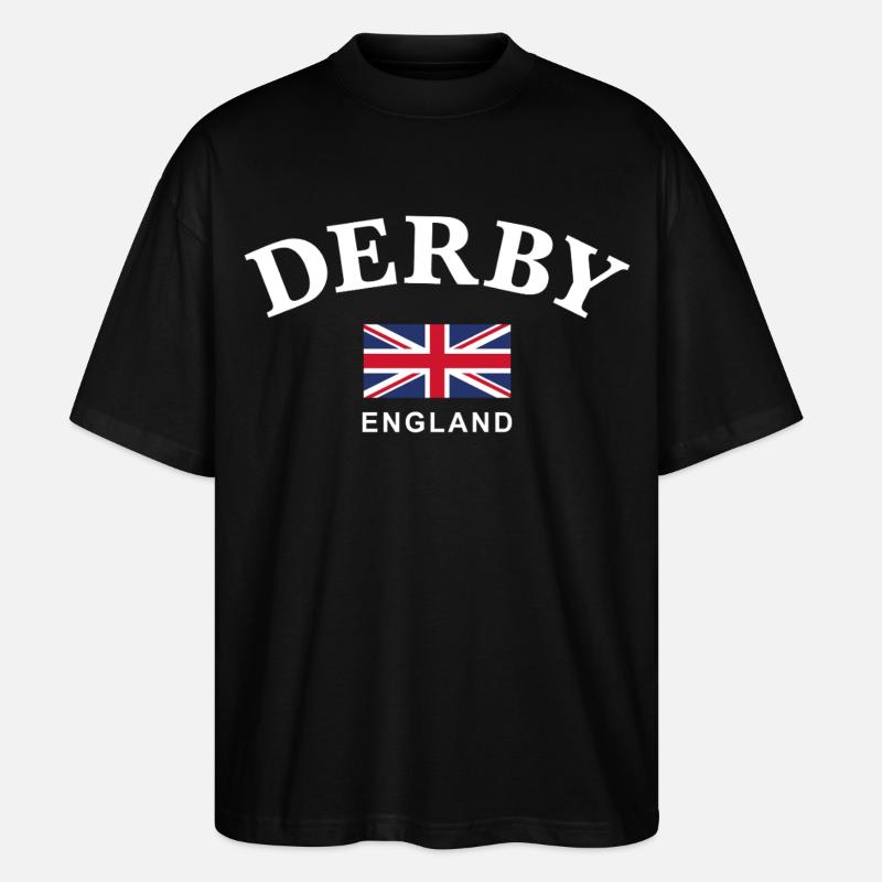 Derby, England - Stanley/Stella Oversized Unisex Bio T-Shirt Blaster 2.0 - Schwarz