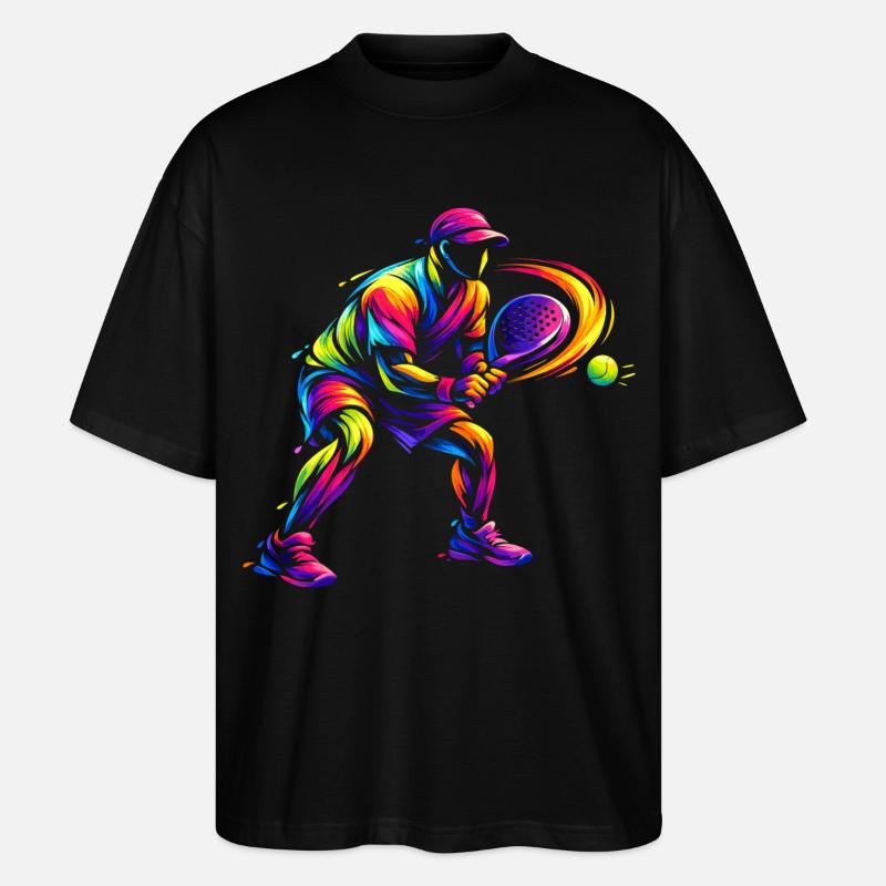 Padelspieler Geschenk Kinder Junge Leidenschaft - Stanley/Stella Oversized Unisex Bio T-Shirt Blaster 2.0 - Schwarz