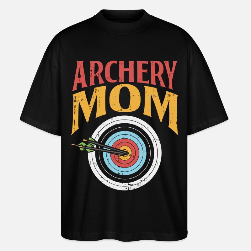 Archery Mom – Coole Bogenschießen Mama - Stanley/Stella Oversized Unisex Bio T-Shirt Blaster 2.0 - Schwarz