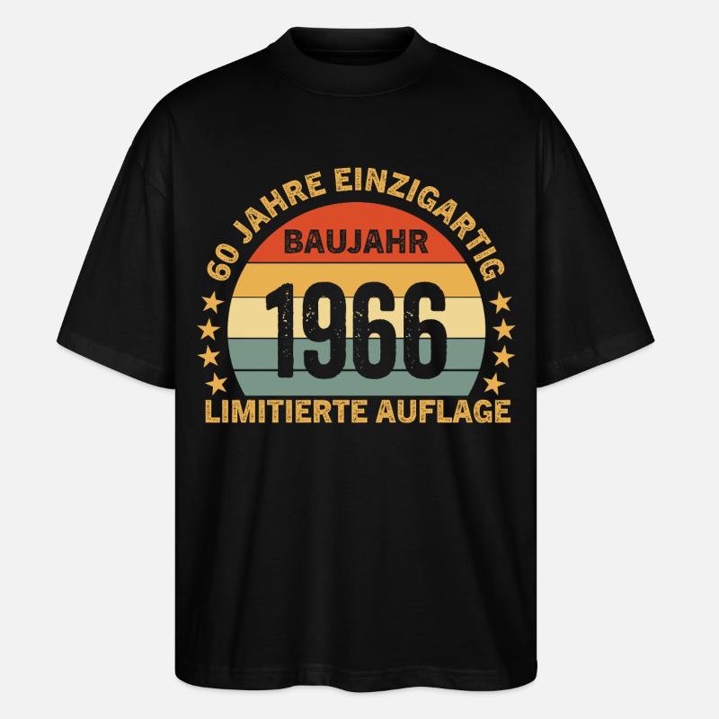 60 ANS D’ÉDITION LIMITÉE UNIQUE - T-shirt bio Blaster 2.0 coupe oversize Stanley/Stella Unisexe - noir