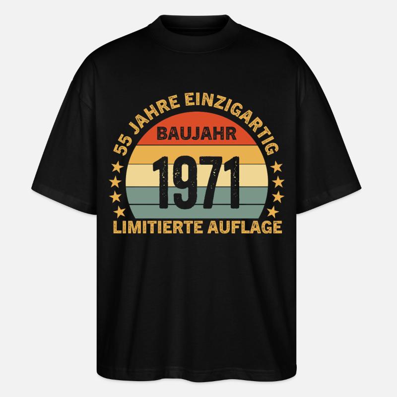 55 ANS D’ÉDITION LIMITÉE UNIQUE - T-shirt bio Blaster 2.0 coupe oversize Stanley/Stella Unisexe - noir