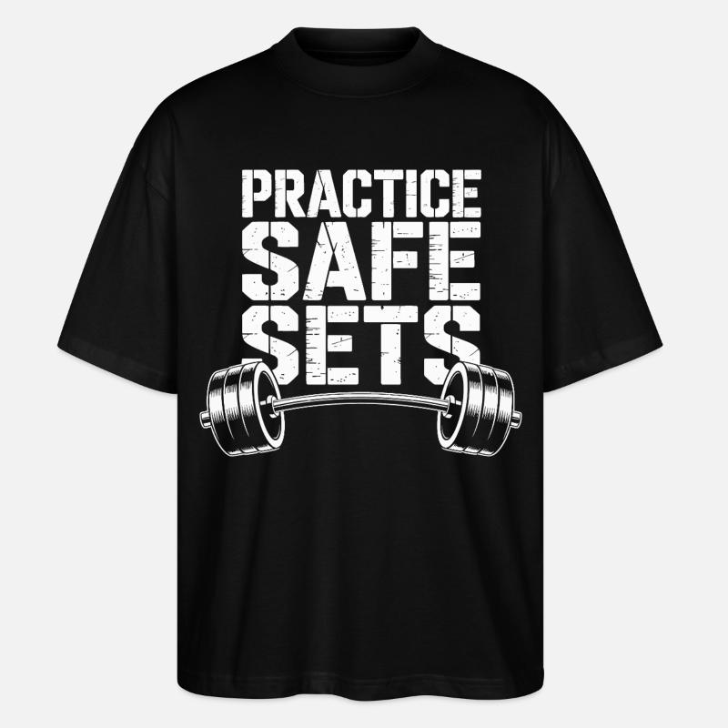 Sichere Sätze Trainieren - Stanley/Stella Oversized Unisex Bio T-Shirt Blaster 2.0 - Schwarz