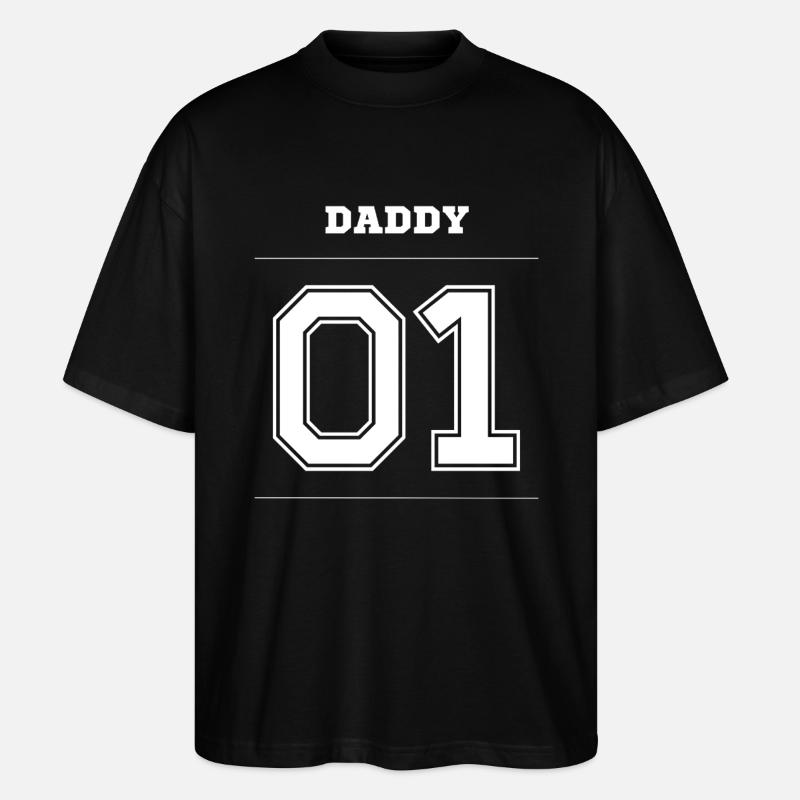 Daddy 01 - Stanley/Stella Oversized Unisex Bio T-Shirt Blaster 2.0 - Schwarz