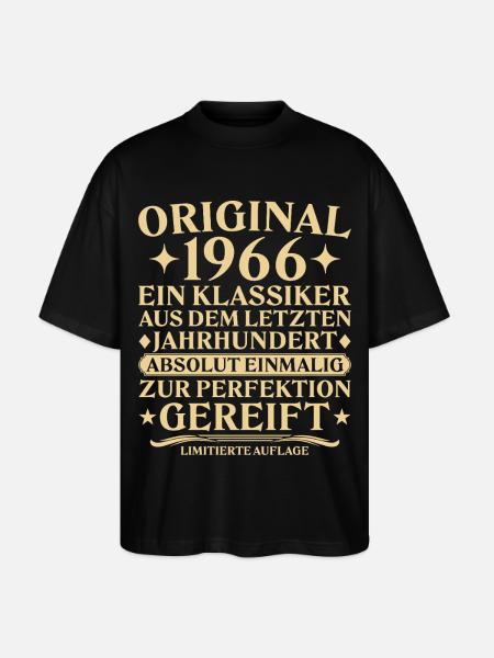 Originalklassikern från 1966, Last Century - Ekologisk Oversized T-shirt Unisex Stanley/Stella Blaster 2.0 - svart
