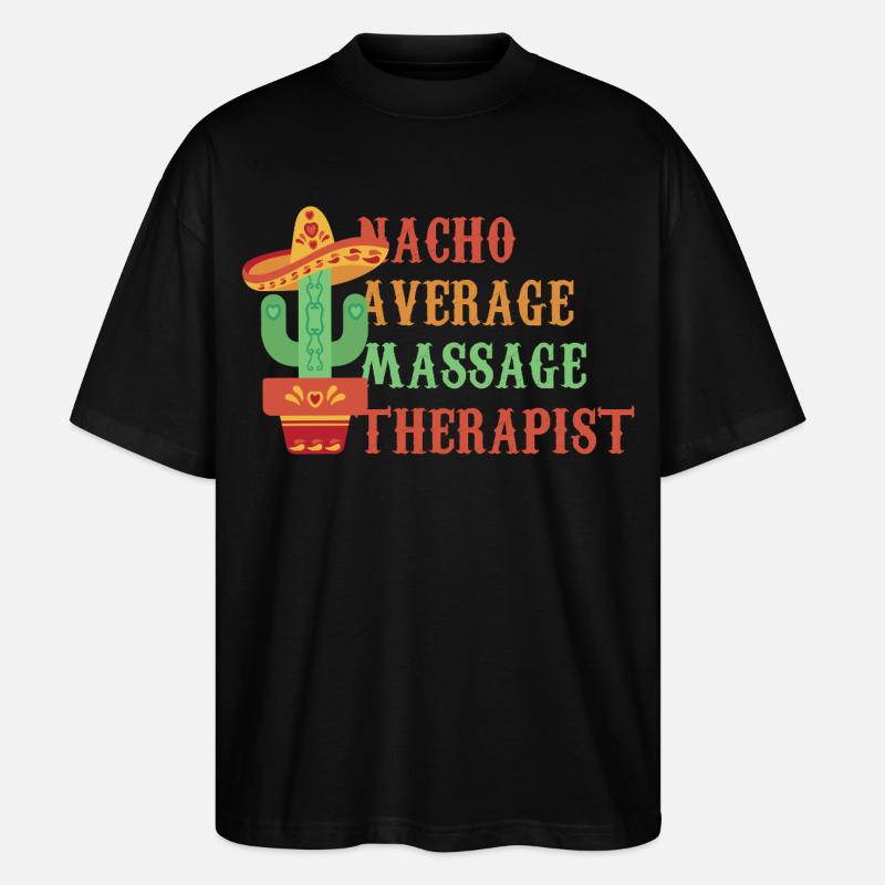 Nicht-nacho Durchschnittsmasseur - Stanley/Stella Oversized Unisex Bio T-Shirt Blaster 2.0 - Schwarz