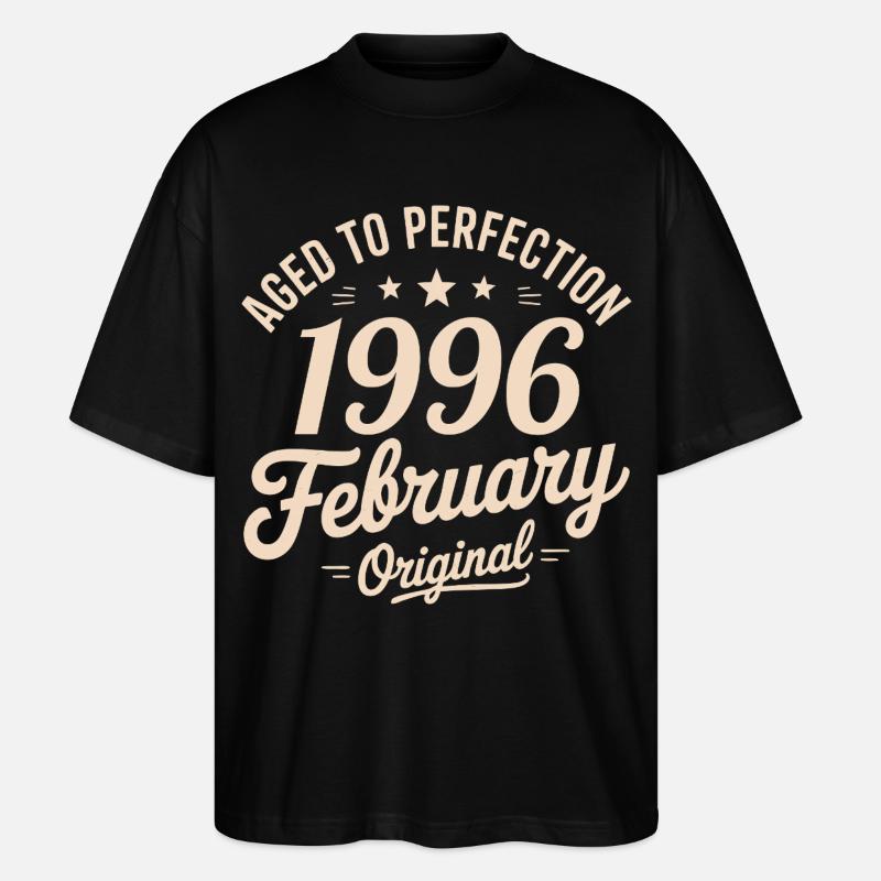 Février 1996 – Februar 1996 - Stanley/Stella Oversized Unisex Bio T-Shirt Blaster 2.0 - Schwarz