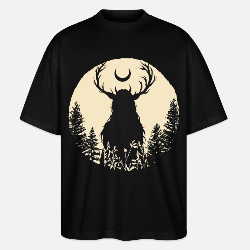 Mondhexe Moonwitch - Stanley/Stella Oversized Unisex Bio T-Shirt Blaster 2.0 - Schwarz
