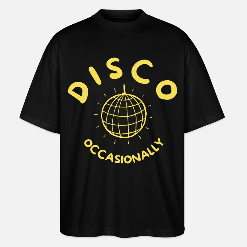 Disco Occasionally - Together Together Retroyellow - Stanley/Stella Oversized Unisex Bio T-Shirt Blaster 2.0 - Schwarz