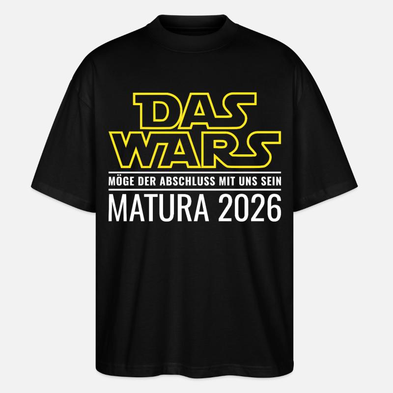 Matura 2026 Das wars - Stanley/Stella Oversized Unisex Bio T-Shirt Blaster 2.0 - Schwarz