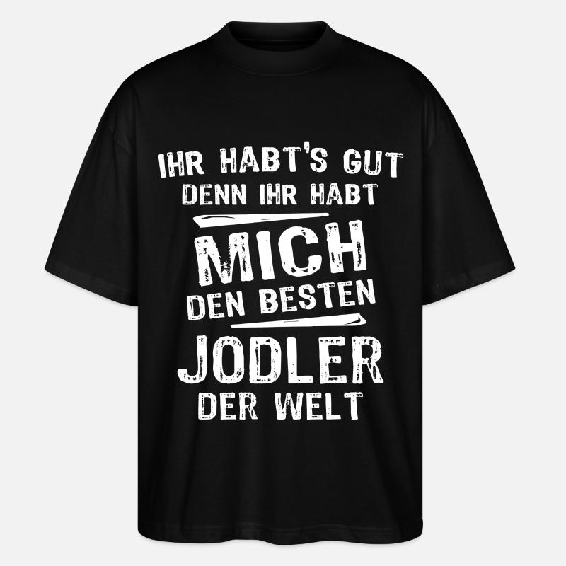 Yodels - T-shirt bio Blaster 2.0 coupe oversize Stanley/Stella Unisexe - noir