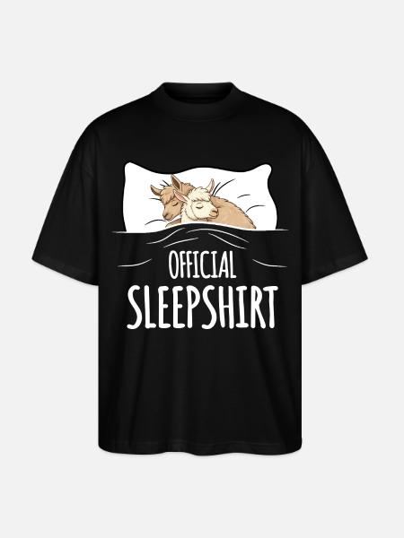 Lama Sleepshirt black - Stanley/Stella Oversized Unisex Organic T-shirt Blaster 2.0 - black