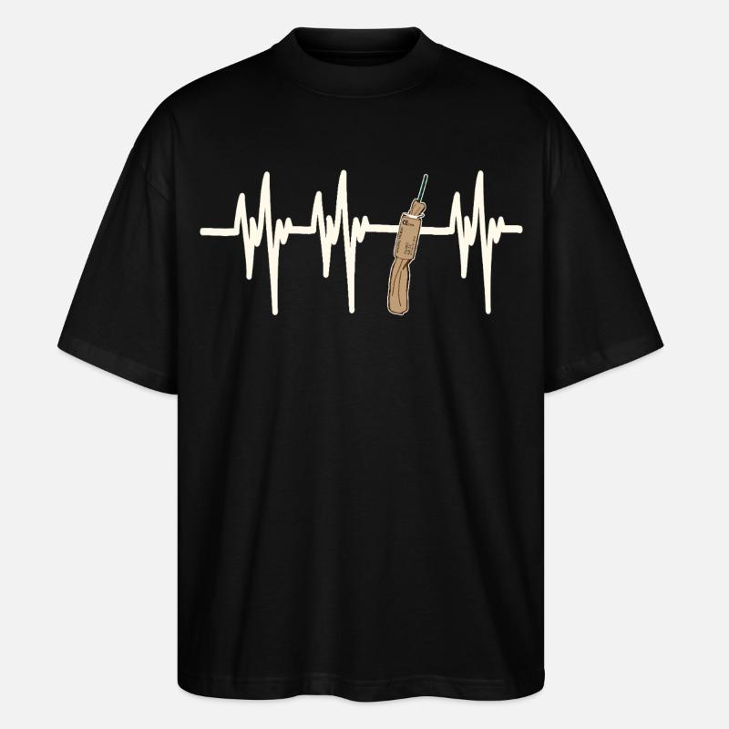 Heartbeat Fallas de Valencia Trueno - Stanley/Stella Oversized Unisex Bio T-Shirt Blaster 2.0 - Schwarz