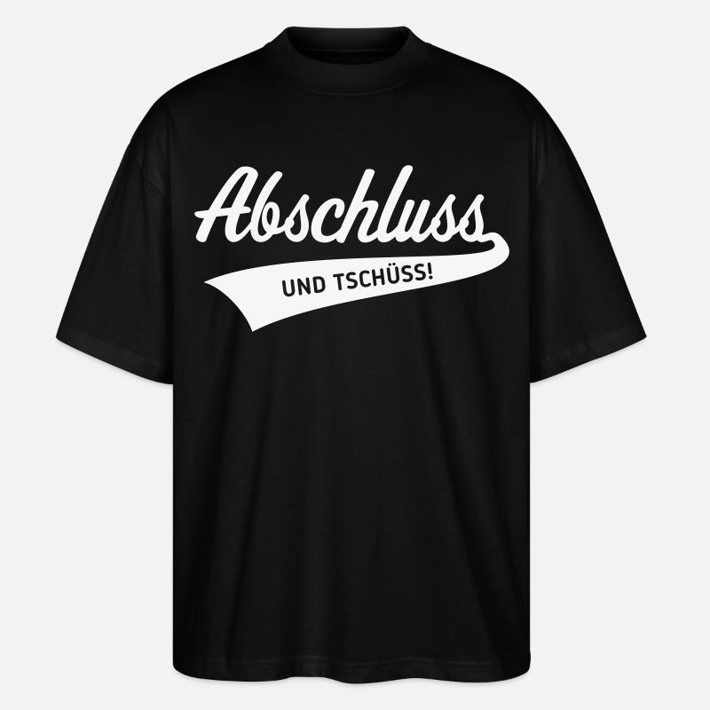 Conclusion – and bye! (Graduation / White) - Stanley/Stella Oversized Unisex Organic T-shirt Blaster 2.0 - black