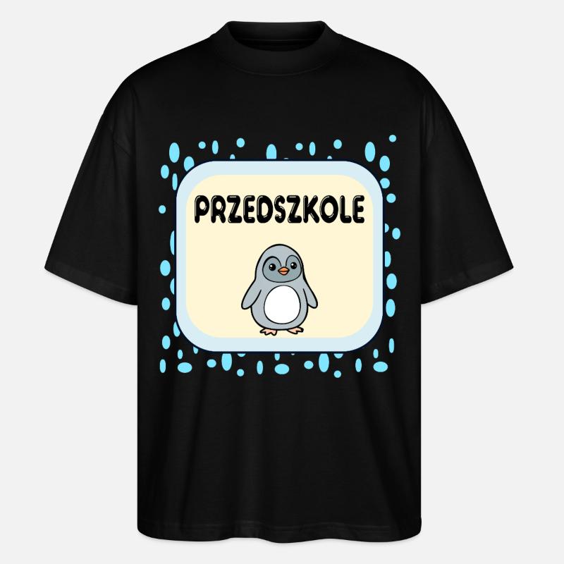 Pinguin-Kindergarten - Stanley/Stella Oversized Unisex Bio T-Shirt Blaster 2.0 - Schwarz